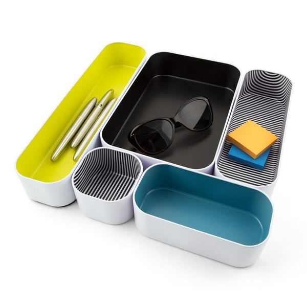 Drawer Organizer - STACKING BIN SETS OF 5 - 2 inch