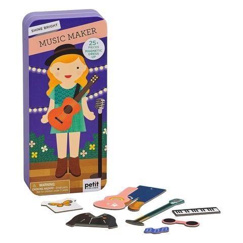 Petit Collage Shine Bright: Music Maker Magnetic Dress Up