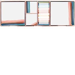 Watercolor Stripes Sticky Notes