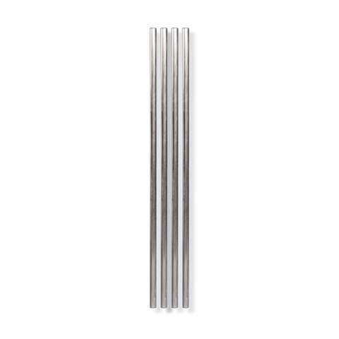 Metal Straws (10") - Set of 4 - Silver