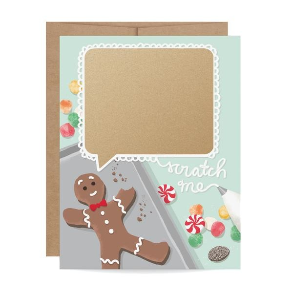 Gingerbread Scratch-off Card