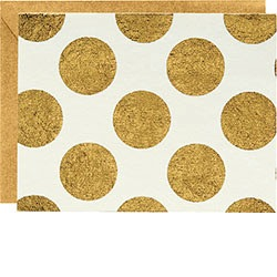 GOLD DOTS IVORY NOTE