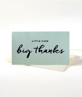 Little card big thanks