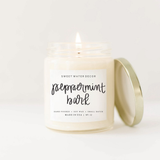 9oz Soy Candle - Peppermint Bark