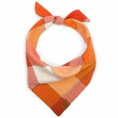 Pumpkin Spice Flannel Dog Bandana - Medium