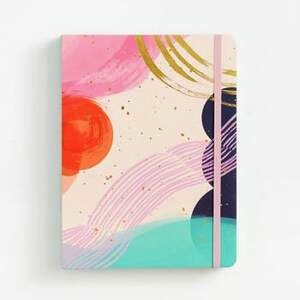 Abstract watercolour Coptic bound journal