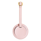 LEATHER LUGGAGE TAG: PINK