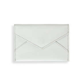 Leather Card Holder - White