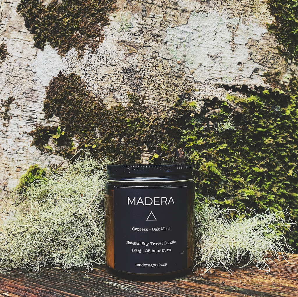 MADERA cypress + oak moss - travel candle