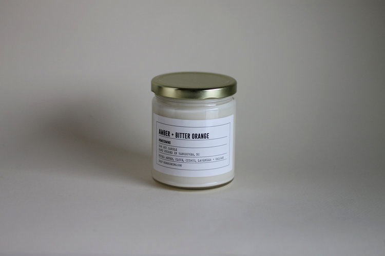 Amber + Bitter Orange Soy Wax Candle