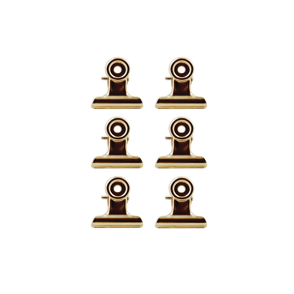Medium Magnetic Bulldog Clip - Gold