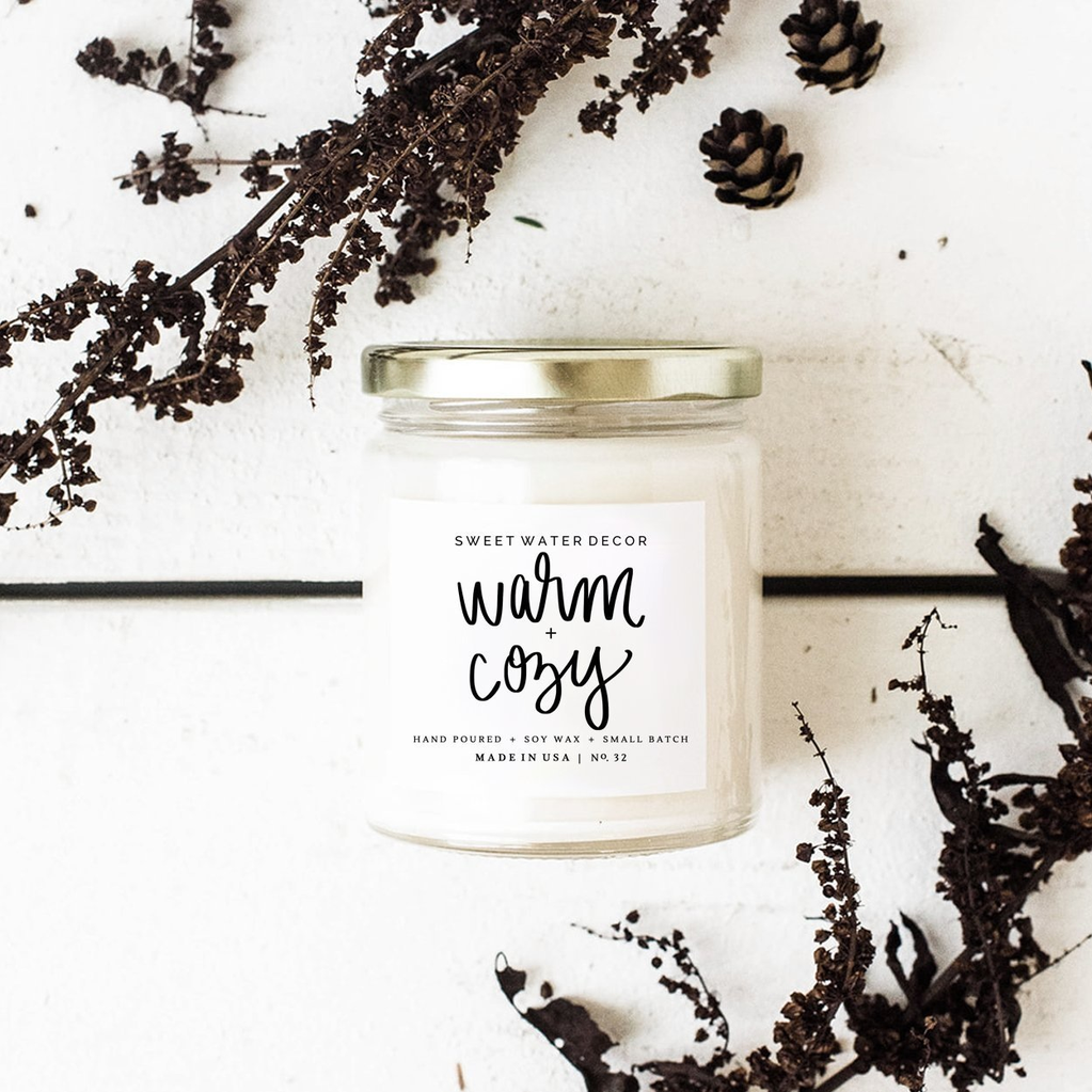 Warm and Cozy Soy Candle - 9oz