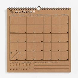 2021 Classic Grid 12x12" Calendar