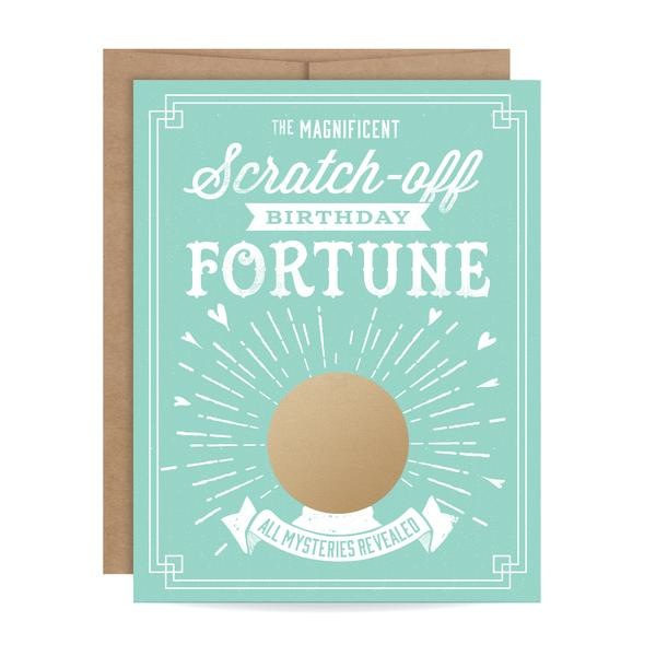 Birthday Fortune Scratch-off Card