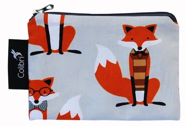 Small Snack Pouch - Foxes