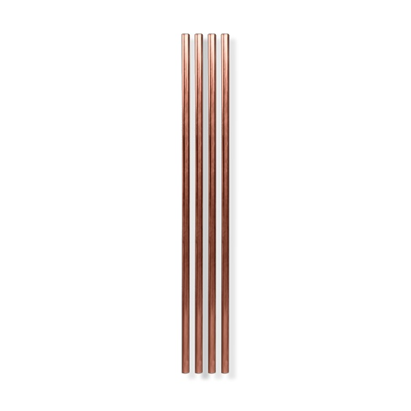 Metal Straws (10") - Set of 4 - Copper