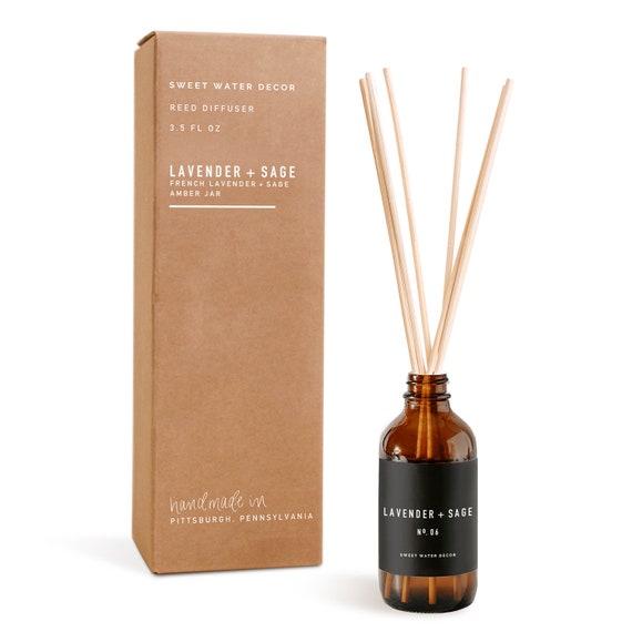 Lavender and Sage Reed Diffuser | Amber