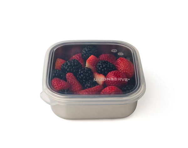 To-Go Container with New Silicone Lid | Small - 15oz | Clear
