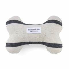 Modern Stripe Charcoal Dog Squeaky Toy