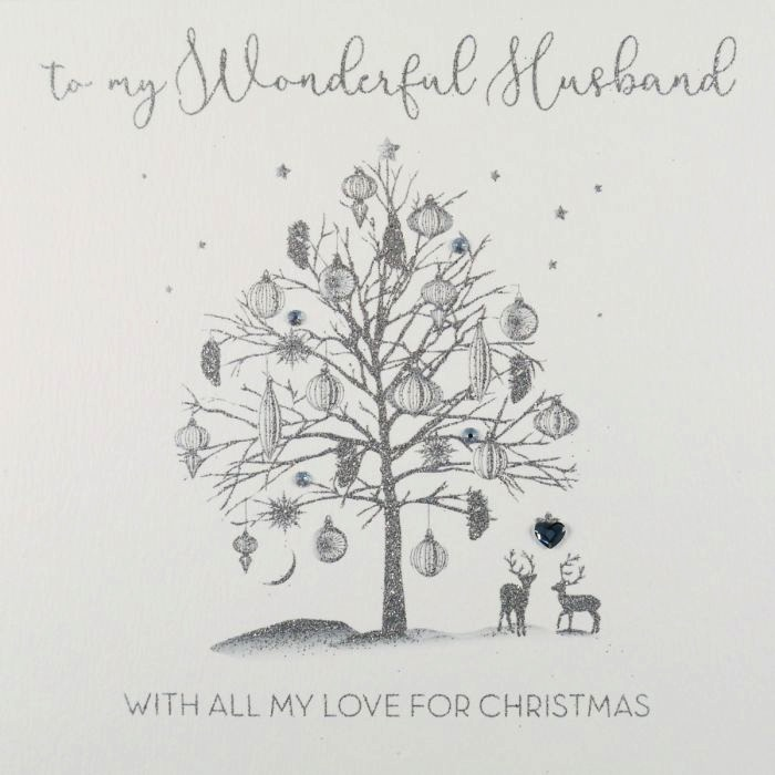 ICED SILVER - To My Wonderful Husband (Tree)