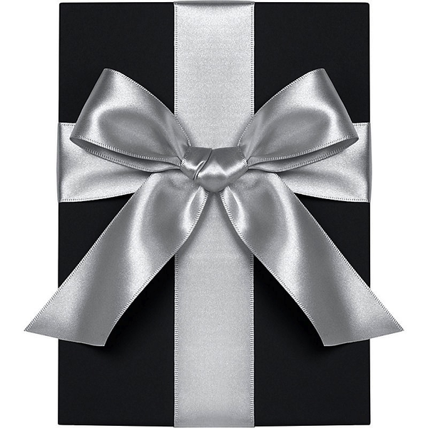 Silver Satin Ribbon 1"