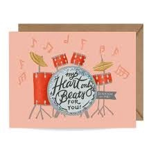 Heart Beats Drum Kit Scratch-off Card