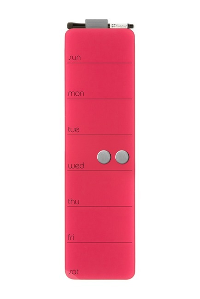 MAGNETIC GLASS - 5.5x20" Weekly Planner PINK