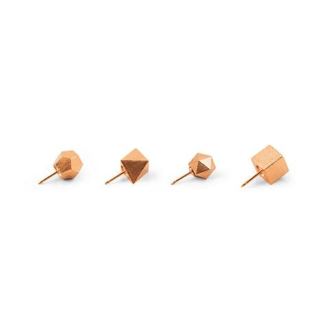 PolyHedra Push Pins - Copper (4-pack)