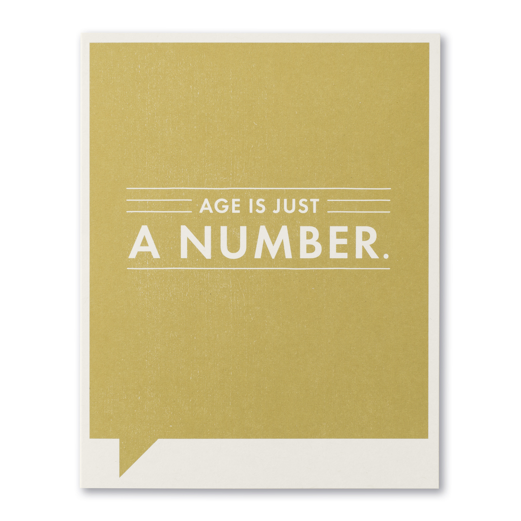 F&F Card - Age is just a number