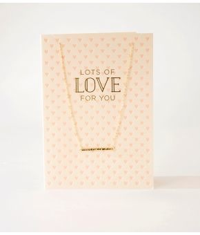 Love card with necklace