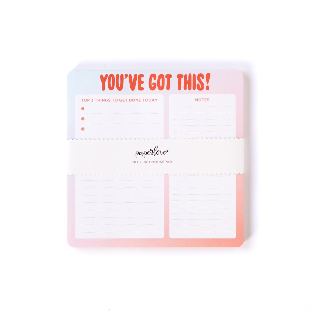 Paper Love Pastel Vibes Mousepad Notepad