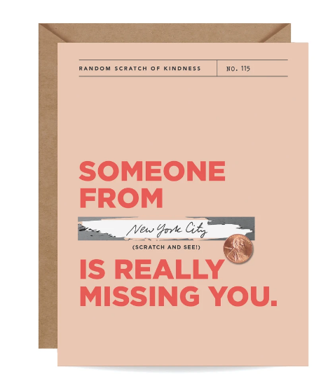 Missing You Scratch-off Card