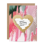 Watercolour Heart Scratch-off Card