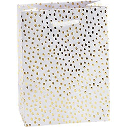 Gold Foil Flurry Small Gift Bag