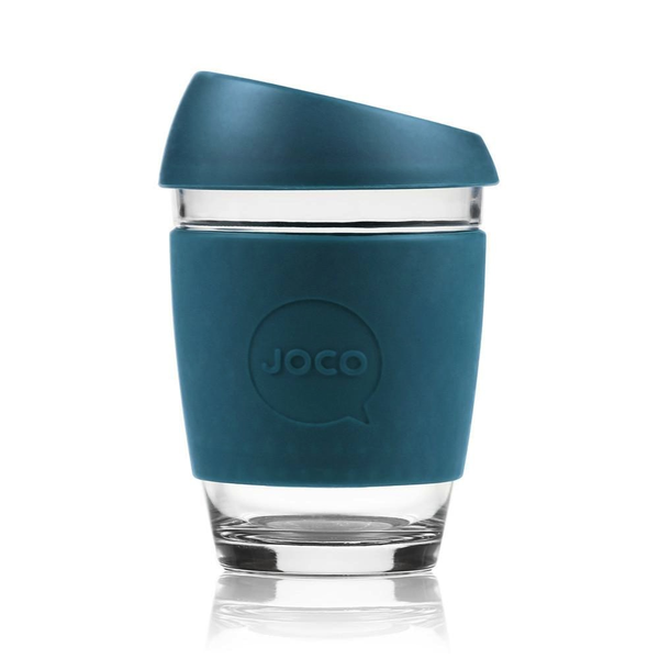 JOCO - Reusable Glass Cup - Deep Teal 12oz