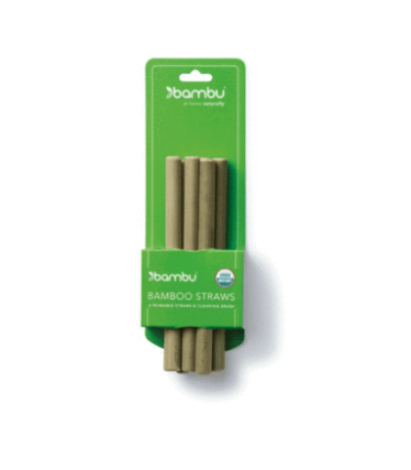 Short Bamboo Straws |Set of 6