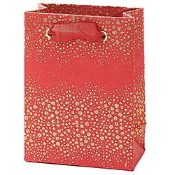 Champagne Bubbles on Red Small Bag