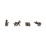 Solid Cast Magnets - Cats (Pewter)