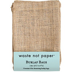 Burlap Drawstring Bag (5 pk)