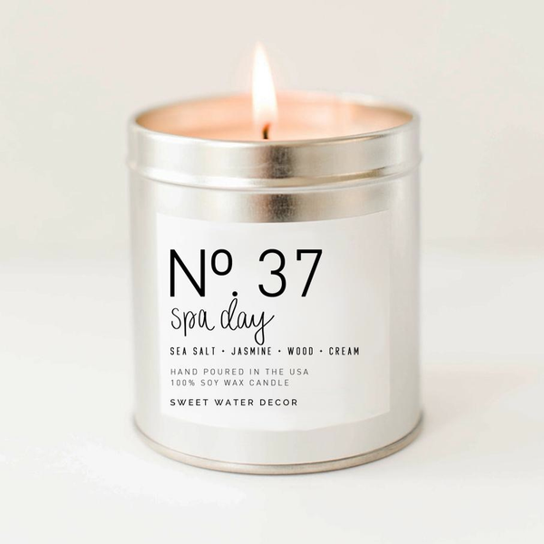 SPA DAY SOY CANDLE | SILVER TIN CANDLE
