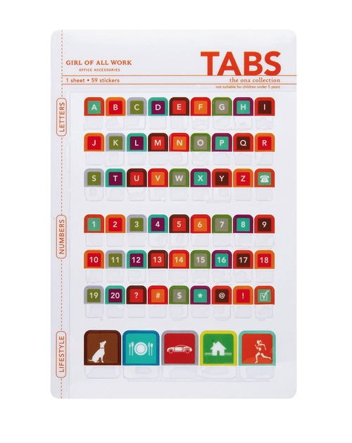 Peel and Stick Tabs - Letters and Numbers