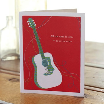 "All You Need Is Love." - John Lennon. Valentines Day Card