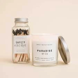 Paradise Soy Candle White Jar