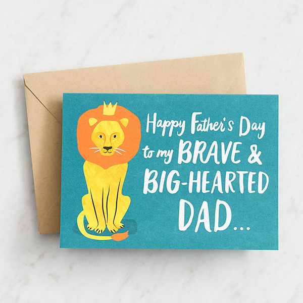 Brave Bighearted Dad Lion