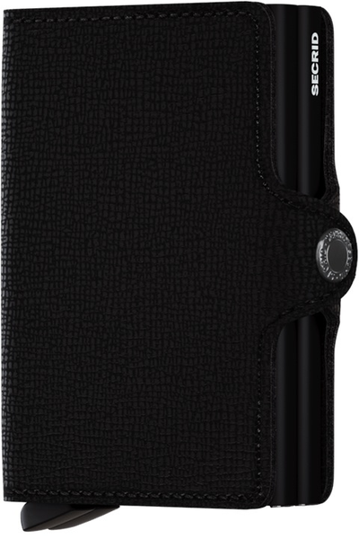 TWIN Wallet - crisple black