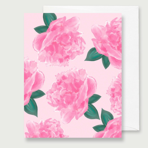 Pink Peonies card