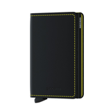 SLIM Wallet - matte black & yellow