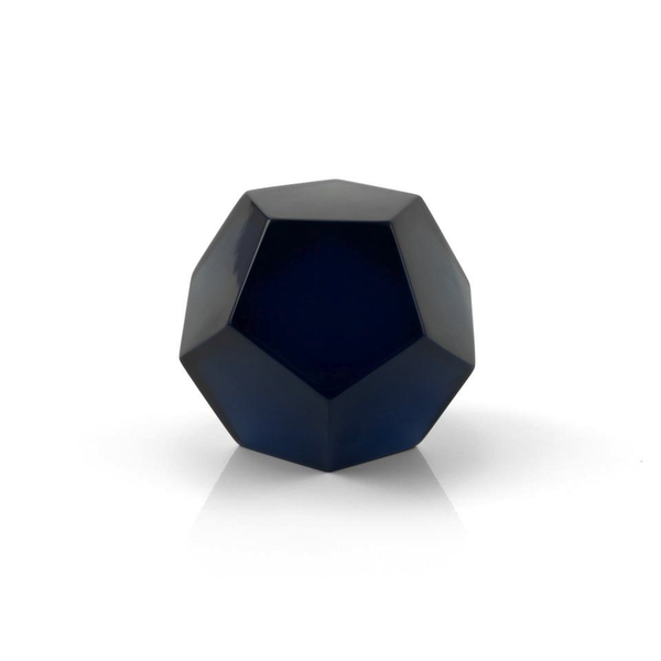 polyHEDRA transparent dodecahedra OCEAN - approx 2.5"