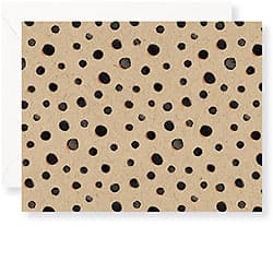 Watercolour Dots Foil Thank you Boxed Cards