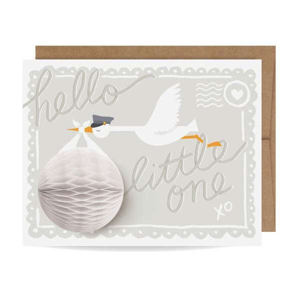Pop-up Card - Baby Stork
